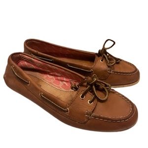 Vintage Sperry top sider leather boat shoes 7.5